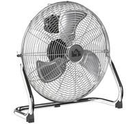 HOMCOM Metal Desk Fan, Electric Table Fan with 3 Speed Settings, Silver