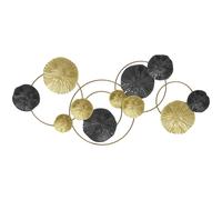 HOMCOM Metal Wall Art, Modern Hanging Wall Decor with Multi-Disc Design for Living Room