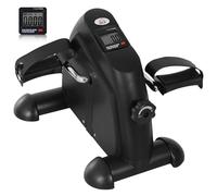 HOMCOM Mini Exercise Bike Portable Pedal Manual Machine Indoor Fitness Black