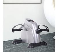 Homcom Mini Exercise Bike Portable Pedal Manual Arms Legs Exerciser Machine Indoor In Silver Silver One Size