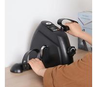 HOMCOM Mini Exercise Bike Portable Pedal Manual Machine Indoor Fitness Black