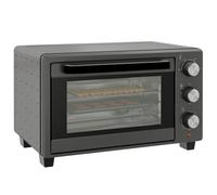 HOMCOM Mini Oven 21L Electric Grill w/ Adjustable Temp Timer 1400W, Grey