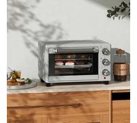 HOMCOM 800-085V70SR Silver 21L Electric Mini Oven 1400W - Wilko