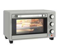 Homcom Mini Oven 21L Electric Grill W/ Adjustable Temp 1400W, Silver Tone Silver One Size