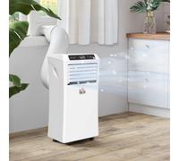 Homcom Mobile Air Conditioner W/ Rc Cooling Sleeping Mode Portable White 1114W
