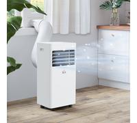 Mobile Air Conditioner White W/ Remote Control Cooling Ventilating 765W HOMCOM
