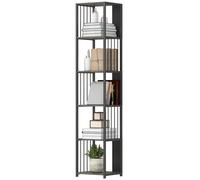 HOMCOM 5-Tier Bookshelf, Freestanding Display Storage Unit, Grey HOMCOM Grey