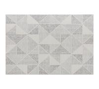 HOMCOM Modern Area Rug, Geometric Pattern Non-Slip Washable Rug, Soft Floor Carpet for Living Room, Bedroom, Dining Room, Home Office, 290 x 200 cm, Grey