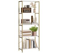 Homcom Modern Bookshelf, Freestanding Bookcase In White White