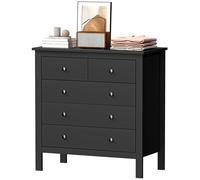 Homcom Modern Chest Of Drawers, 5 Drawer Unit Storage Chest For Bedroom