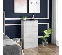 Homcom Modern Chest Of Drawers, Modern Drawers Dresser For Bedroom In Ivory Ivory One Size