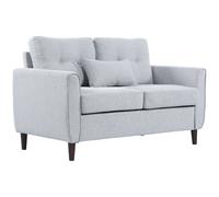 HOMCOM Modern Chic Loveseat with Armrest Spring Padding for Home Office