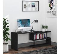 HOMCOM Modern Corner 360 Rotating L-Shaped Computer Desk Writing Table