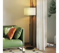 HOMCOM Modern Dimmable Standing Lamp with Adjustable Colour Temperatures - Black