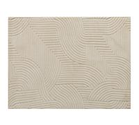 HOMCOM Modern Geometric Rug, Thick & Plush, Non-Slip, 200 x 140 cm - Cream, Living Room/Bedroom/Office