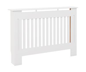 HOMCOM Modern Minimalist Radiator Cover, MDF Construction, Contemporary Design, 112x81x19cm, Pure White Aosom UK