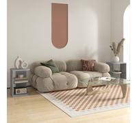 Modern Side Table Three Layer Bedside Table Nightstand HOMCOM Grey One Size