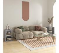 Modern Side Table Three Layer Bedside Table Nightstand HOMCOM Grey One Size