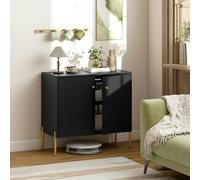 HOMCOM Modern Sideboard Buffet Cabinet with Fluted Doors, Coffee Bar Cabinet