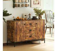 HOMCOM Modern Sideboard, Storage Cabinet, Accent Cupboard Rustic Brown HOMCOM Brown