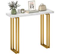 Homcom Modern Slim Long Accent Sofa Side Hall Desk For Hallway, White White