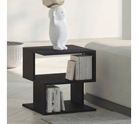 Homcom Modern Square 2 Tier Coffee Table Black 400 x 400 x 430 mm