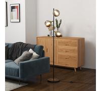 HOMCOM Tree Floor Lamp: Modern 3-Light Standing Luminaire for Bedrooms & Lounges, 162cm Height, Grey (Bulbs Excluded) Aosom UK