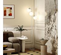 HOMCOM Modern Tree Floor Lamp with 3 Light, for Living Room Bedroom in Silver HOMCOM Silver