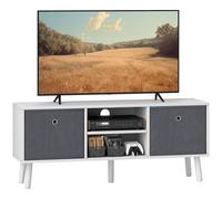 HOMCOM Modern TV Cabinet Stand w/ Shelves & Drawers, Living Room Bedroom