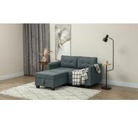 HomCom Modular Storage Corner Sofa Set: HomCom Modular Corner 3 Seater Sofa with Storage