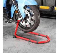 HOMCOM Motorcycle Stand, 390 kg Front/Rear Paddock Stand, Red HOMCOM Red