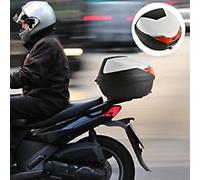 HOMCOM Motorcycle Top Box ABS (Acrylonitrile Butadiene Styrene), PP (Polypropylene) 41.5 x 4.2 x 30 cm
