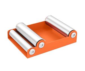 HOMCOM Motorcycle Wheel Cleaning Roller Stand with Steel Frame, Aluminium Rollers, Motorcycle Maintenance Stand for Tyre Cleaning and Chain Lubrication, Fit Tyre Width < 180mm, Bikes < 485lb, Orange
