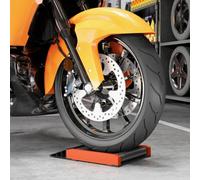 HOMCOM Motorcycle Wheel Cleaning Roller Stand with Aluminium Alloy Frame and Rollers, Motorcycle Maintenance Stand for Tyre Cleaning and Chain Lubrication, Fit Tyre Width < 180mm, Bikes < 500lb, Black