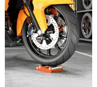 HOMCOM Motorcycle Wheel Roller Stand for Tyre Cleaning and Chain Lubrication