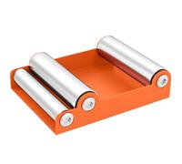 Homcom Motorcycle Wheel Roller Stand For Tyre Cleaning And Chain Lubrication In Orange Orange
