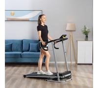 HOMCOM Motorised Electric Treadmill Running Machine Fitness Folding Exercise Run in Silver HOMCOM Silver