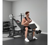 Homcom Multi-Exercise Full-Body Weight Bench With Bench Press & Leg Extension