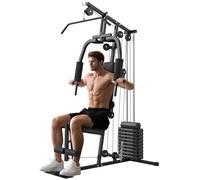 HOMCOM Multi Gym with Weights, Multifunction Home Gym Machine, 45kg Stack
