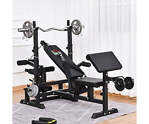 Homcom Multi-Position Olympic Home Gym and Bar Rack