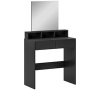 HOMCOM Multi-Storage Dressing Table, with Mirror - Black
