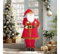 HOMCOM Musical Animated Santa Claus with Music, Dancing, Bell and Sack
