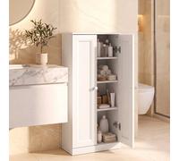 Homcom Narrow Bathroom Cabinet, Slim Storage Cabinet, White