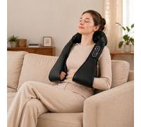 HOMCOM Neck and Shoulder Massager with Heat, Deep Tissue Shiatsu 3D Kneading Massager for Neck, Back, Waist, Hand and Leg, at Home and Car, Gifts for Women and Men