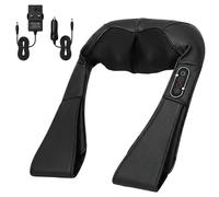 HOMCOM Neck Massager with Heat, Deep Tissue Shiatsu 3D Kneading Massager