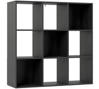 HOMCOM Nine-Cube Storage Shelf - Black