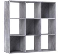 HOMCOM Nine-Cube Storage Shelf - Marble Grey
