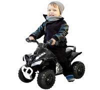 HOMCOM No Power Quad Toddler Ride On Car Foot-to-floor Sliding Black, Black