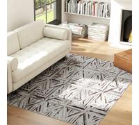 Homcom Non-Slip Washable Rug, Chenille Floor Carpet For Living Room, Brown