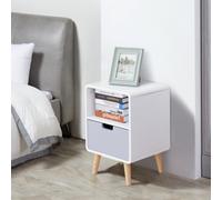 Bedside Table - 40Lx38Wx58H cm - Home Living | TJ Hughes White